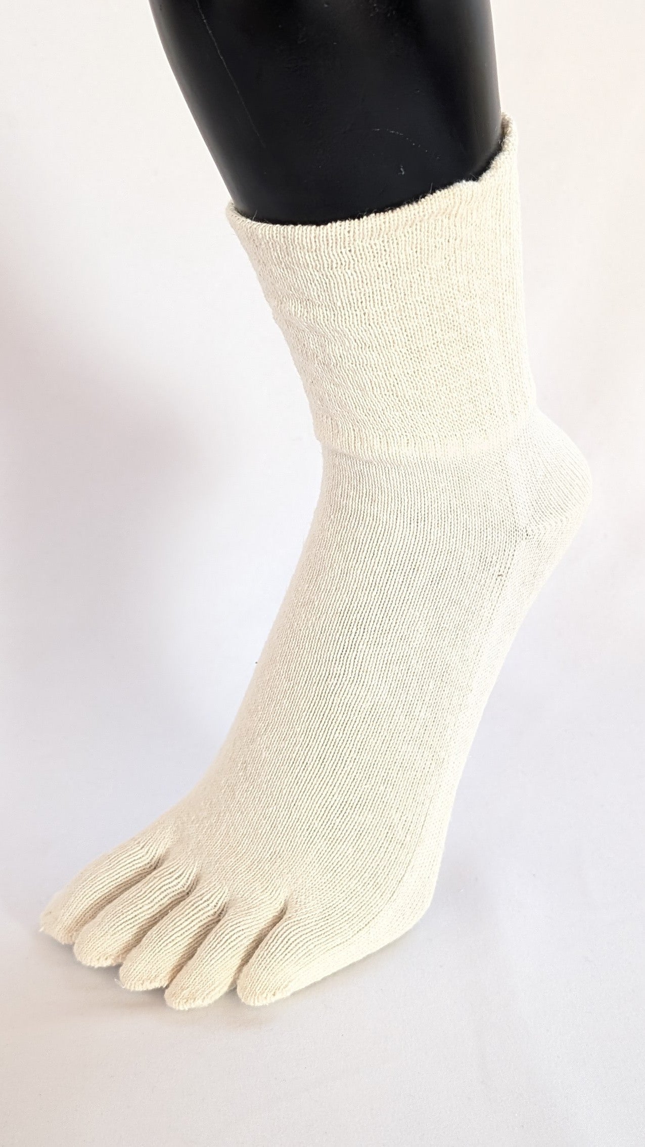 Hemp Five Toe Socks with Loose Elastic Mouth