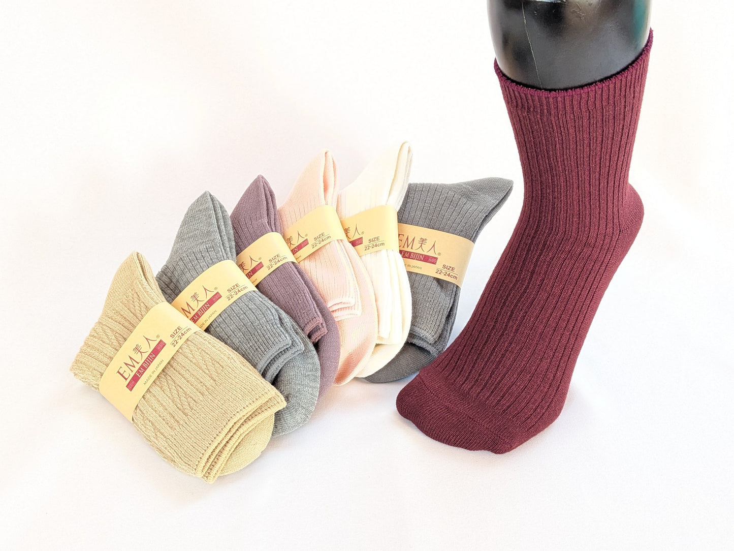 Five-toed socks with loose elastic "Irodori" [Discontinued]