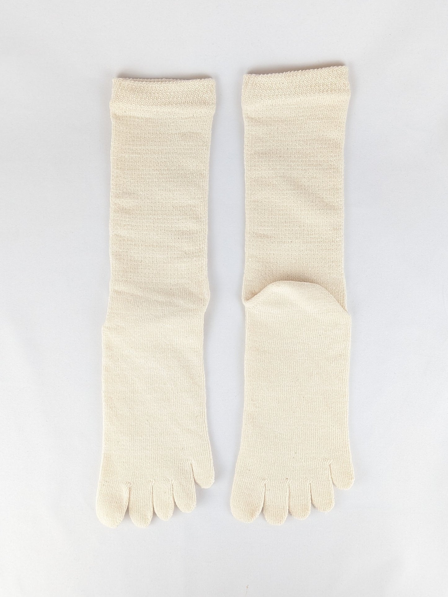 Hemp 5-toe socks crew (regular)